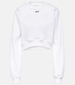 Толстовка из хлопкового джерси с логотипом Off-White, черный