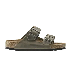 Кроссовки Birkenstock Arizona Soft Footbed Oiled Leather Faded Khaki, зеленый