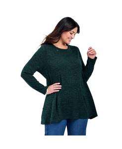 Женская блузка Hacci с рубиновыми пуговицами AVENUE, Forest green