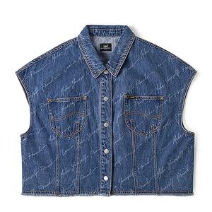 Lee Женская синяя жилетка среднего размера, Medium Blue