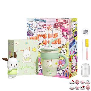 Sanrio Термокружка My Melody Hangyodon Hello Kitty с милым мультяшным принтом, синяя, 700 мл/1200 мл