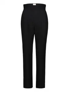 Брюки с завышенной талией Khaite, черный