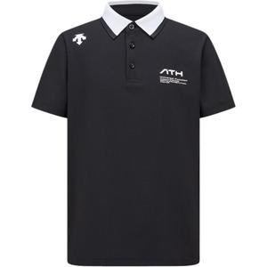 Футболка-поло тренировочная для детей 3-7 лет DESCENTE, черный