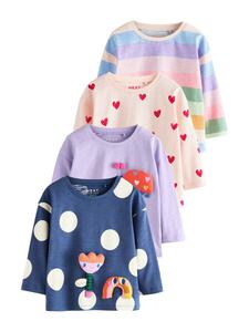 Рубашка Next, темно-синий/светло-фиолетовый/пастельно-розовый