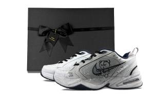Nike Кроссовки Air Monarch 4 Evil Doll низкие массивные унисекс gray white