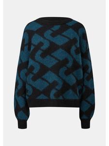 Comma Вязаный свитер темно-бирюзового цвета (69X4)