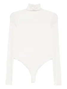 Боди с длинными рукавами и воротником-стойкой Wardrobe.Nyc, нейтральный