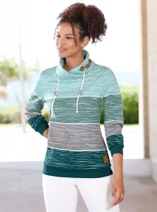 Толстовка в стиле casual Casual Looks, цвет Petrol-Kalkmint-Bedruckt