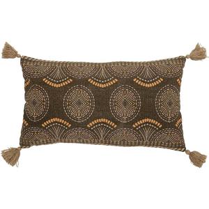 Декоративная подушка Bloomingville Nesma, коричневый - хлопковая ткань - другое - 10 x 60 x 35 см