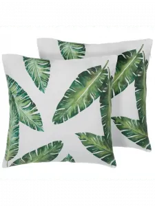 Декоративная подушка Beliani 2er Set Deko DIANELLA, цвет grün/weiß