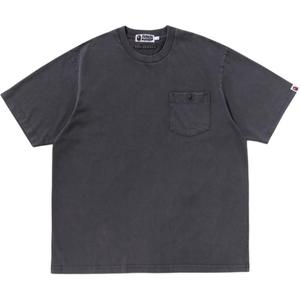 Футболка Cotton с карманом A BATHING APE, темно-серый