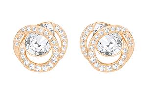 Swarovski Серьги Generation для женщин белые/с покрытием Rose Gold