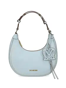 Сумка на плечо с подвеской в виде сердца Love Moschino, синий