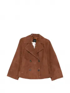 Двубортный пиджак Weekend Max Mara, коричневый