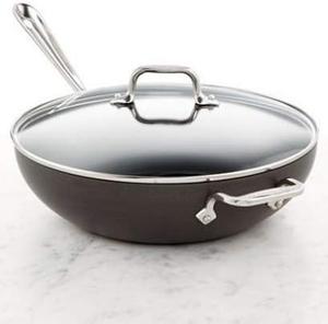 All-Clad Hard-Anodized Commercial Strong Nonstick сковорода 30 см с крышкой, черный