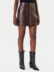 Юбка из искусственной кожи slim fit Ralitte-1 50544832 Hugo, коричневый