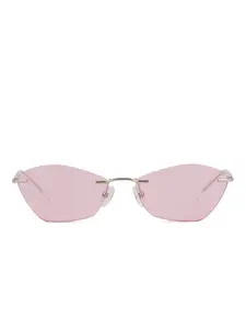Солнцезащитные очки в форме "кошачий глаз" Alexander McQueen, серый