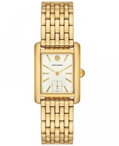 Женские часы Eleanor с золотистым браслетом из нержавеющей стали, 34 мм Tory Burch, золото