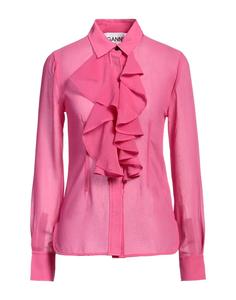 Рубашка Ganni, фуксия