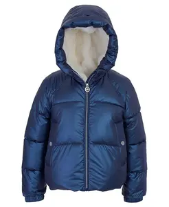 Куртка-пуховик с капюшоном для больших девочек Michael Kors, синий