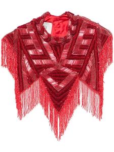 Atu Body Couture топ с бисером, красный