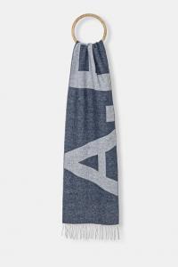 Шерстяной шарф A.P.C., синий