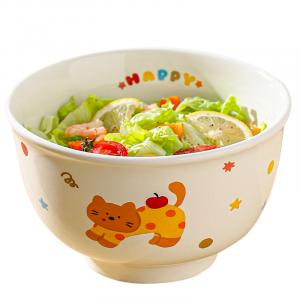 Чаши KAWASIMAYA, 6.5-Inch Face Bowl (Apple Cat)