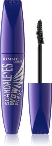 Тушь для ресниц Scandaleyes wow wings, придающая объем и подкручивающая ресницы Rimmel, atspalvis 001 black 12 мл