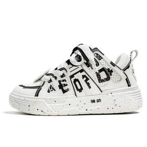 Нескользящие Легкие Низкие Кроссовки для Скейтбординга Мужские Белый Черный Locke