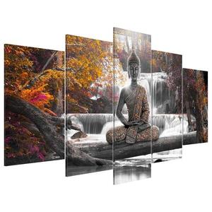 Фреска Artgeist Autumn Buddha, 50 см, серый
