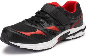 Мужские кроссовки KingSize без шнурков, черный/красный