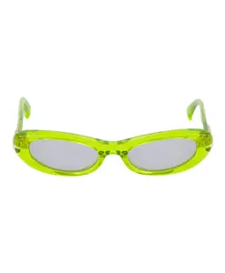 Узкие овальные солнцезащитные очки «numero uno» Le Specs, зеленый