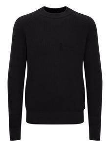 Женский полосатый свитер с круглым вырезом темно-синего цвета CASUAL FRIDAY