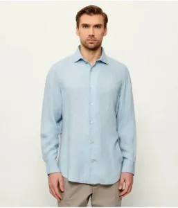 Рубашка regular fit Eleventy, небесно-голубой