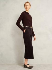 Укороченные брюки Kendall из вельвета Hobbs, Deep Brown
