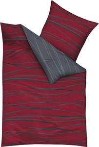 Двустороннее постельное белье kaeppel 127686 2-teilig, глянцевый рубиново-красный - 155 x 220 см