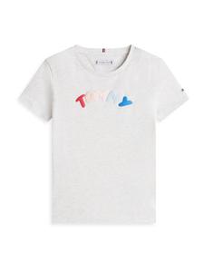 TOMMY HILFIGER Футболка в крапинку серого цвета