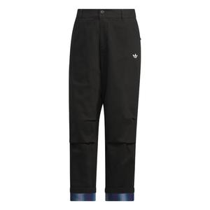 Тяжелые брюки woven спортивные штаны men's Adidas Originals, черный