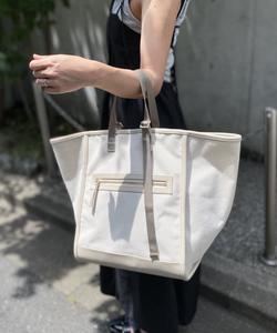 Двухцветная холщовая сумка для подгузников (L) Solpresa, цвет Natural/Beige