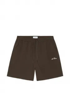 Плавательные шорты Stan из жатой ткани с кулиской Les Deux, коричневый
