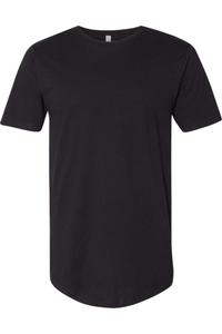 Футболка унисекс из хлопка Next Level с длинным рукавом, черный