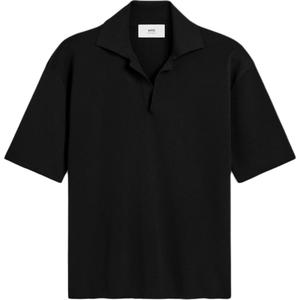 Классическая поло с коротким рукавом Ami AMIPARIS, черный