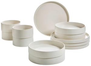 КОМПЛЕКСНОЕ ОБСЛУЖИВАНИЕ Набор «Киото» песочного цвета, 12 предметов, на 4 персоны Novel, песочный