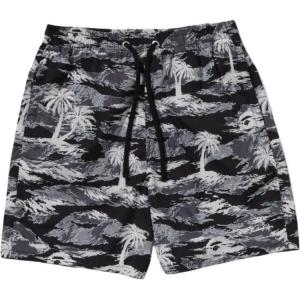 Шорты пляжные Bape Palm Tree Camo Relaxed Fit A BATHING APE, черный