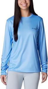 Женская футболка Columbia Tidal PFG Sun Up, White Cap/Quit Wishin