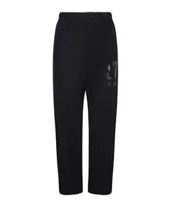 Черные спортивные штаны с логотипом и эластичным поясом Golden Goose, черный