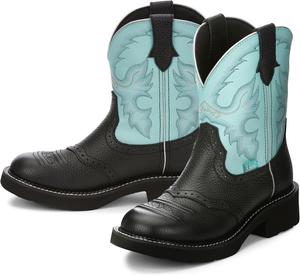 Женские западные ковбойские сапоги Justin Gemma 8", Black