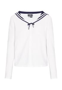 Вязаный кардиган DreiMaster Maritim Classic Look, белый