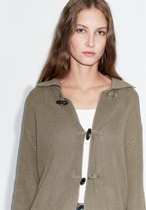 Кардиган Massimo Dutti HORN BUTTON DETAIL, Brown