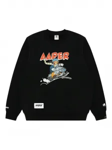 Толстовка с графичным принтом Aape By A Bathing Ape, черный